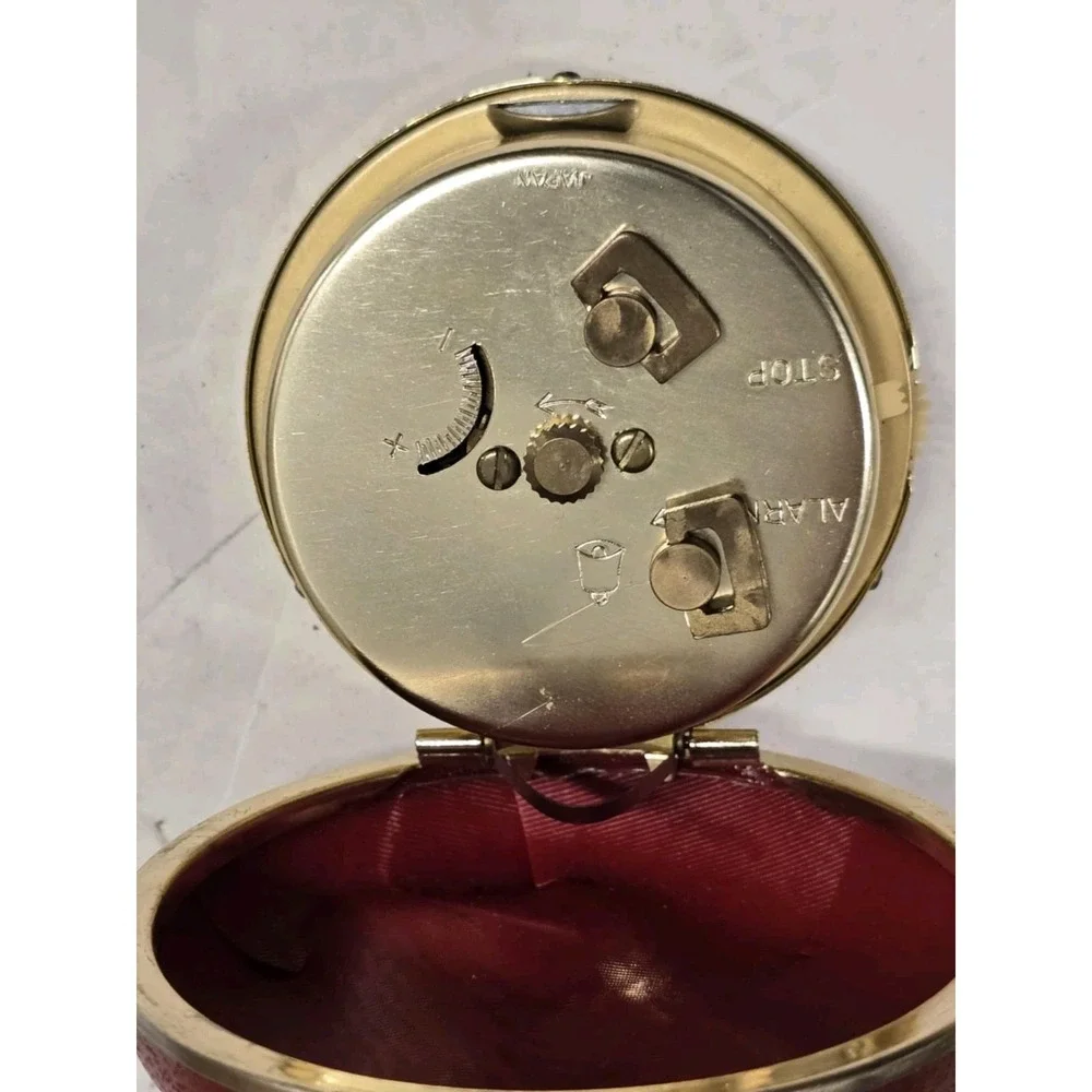 Vintage Mickey Mouse travel alarm clock Walt Disney by‎ Bradley Japan RARE